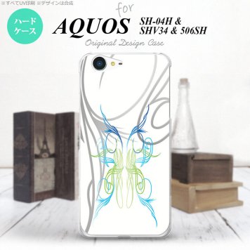 【SH04H】【スマホケース/スマホカバー】【アクオス ゼータ】SH04H スマホケース AQUOS ZETA SH04H カバー アクオス ゼータ ピンスト 白×グラデ2 nk-sh04h-1245【メール便送料無料】