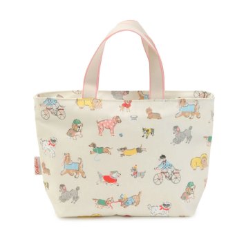 キャスキッドソン Cath Kidston トートバッグ 986571 105989617972102 LUNCH TOTE ランチ トート 保温 保冷 バッグ WARM CREAM/SMALL PARK DOGS クリーム系＋ドッグ柄マルチカラー