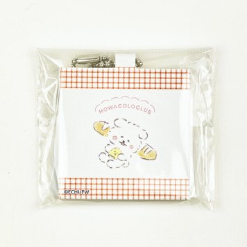ほわころくらぶ キャンバスキーホルダー フランスパン ホワイト