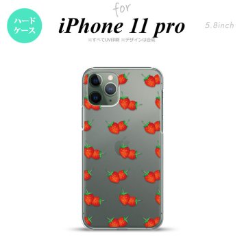iPhone11Pro iPhone11 Pro スマホケース ハードケース 苺 イチゴ 中 赤 メンズ レディース nk-i11p-044