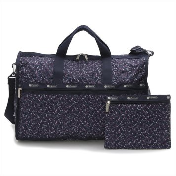レスポートサック LeSportsac ボストンバッグ 斜めがけバッグ 7185 E121 LARGE WEEKENDER ラージウィークエンダー DITSY DANCE PARTY 小花柄ネイビー系マルチ