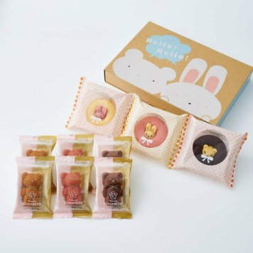 クマ型フィナンシェ＆アニマルドーナツ9個 〈ORA-491〉 出産内祝い 結婚内祝い お返し ギフト