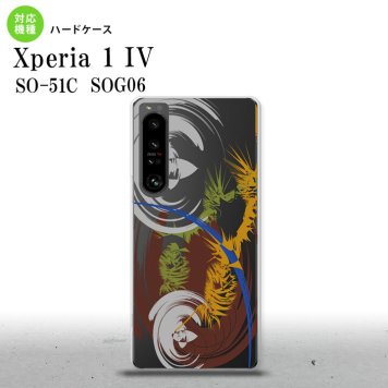 SO-51C SOG06 XPERIA 1 IV Xperia 1 IV スマホケース 背面ケース ハードケース アート クリア 茶 メンズ レディース nk-xp14-1270