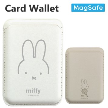 ミッフィー カードケース miffy スマホ 貼り付け MagSafe 対応 キャラクターグッズ パスケース ICカードケース おしゃれ かわいい 通勤 通学 新生活 プレゼント 電車 バス MF-681