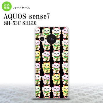 sense7 sense7 スマホケース 背面ケース ハードケース 招き猫 黒 2022年 11月発売 nk-sens7-151