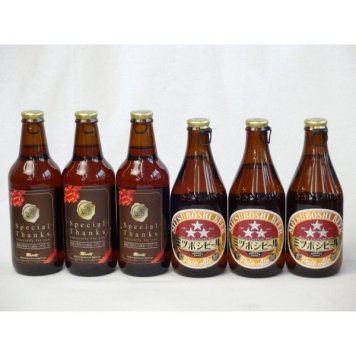 クラフトビールパーティ6本セットIPA感謝ビール330ml×3本　 ミツボシペールエール330ml×3本