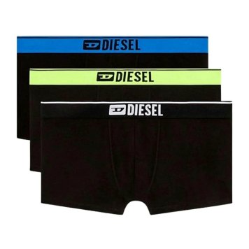 ディーゼル DIESEL ボクサーパンツ 前閉じ コットン 3枚組 セット 0ST3V0AMAI E7001 メンズ ブラック+イエロー+ブルー
