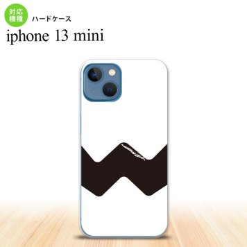 iPhone13mini iPhone13 mini ケース ハードケース ギザギザ 白 黒  nk-i13m-193