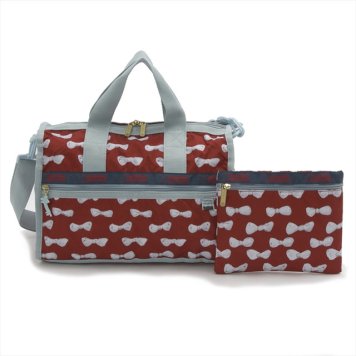 レスポートサック LeSportsac ミニボストンバッグ Small Weekender スモール ウィークエンダー LESPORTSACxTSUMORI CHISATO RED RIBBON ツモリチサトコラボレーション リボン柄 7384 g250