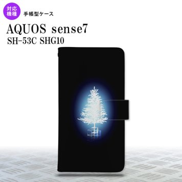 sense7 sense7 手帳型スマホケース カバー ツリー 青 2022年 11月発売 nk-004s-sens7-dr624