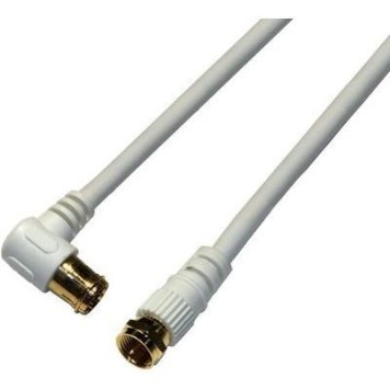 ホーリック 【メール便での発送商品】 HORIC アンテナケーブル S4CFB同軸 3.0m F型差込式/ネジ式コネクタ L字/ストレートタイプ HAT30-921LS