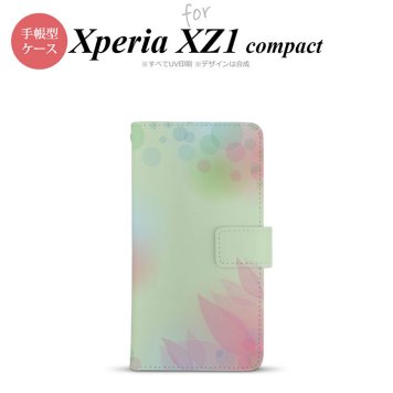 【手帳型 スマホ カバー ケース】【SO02K】【エクスペリア XZ1】手帳型 ケース SO-02K スマホ カバー Xperia XZ1 Compact エクスペリア ぼかし模様 緑 nk-004s-so02k-dr1591【メール便送料無料】