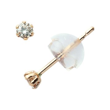 ダイヤモンド ピアス 0.1カラット 0.1ct ピンクゴールド 18金 K18 DVTFN10PGD