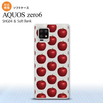SHG04 SHG04 ZERO6 AQUOS zero6 スマホケース ソフトケース りんご 林檎 赤 メンズ レディース nk-zero6-tp048