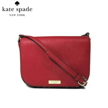 ケイト・スペード アウトレット kate spade ショルダーバッグ WKRU5520-646 レザー 内側：フローラルプリント 斜め掛け large carsen / laurel / roosterred(646)：レッド系