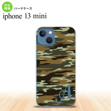 iPhone13mini iPhone13 mini ケース ハードケース タイガー 迷彩 B 緑 +アルファベット  nk-i13m-1173i