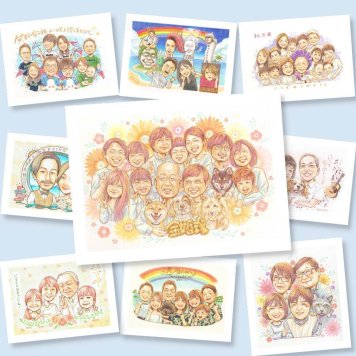 金婚式のギフトに、似ているだけでなく、雰囲気まで大切に描きます。初めての似顔絵注文でも安心です。 贈り物 似顔絵 金婚式 ギフト 手描き プレゼント 名入れ 金婚式 結婚記念日 銀婚式 大人数 おばあちゃん おじいちゃん 夫婦 家族 祖母 修正無料 名入れ 下書き確認 実績多数 親孝行 宝物 サプライズ 親孝行 感謝 結婚記念日 50周年 長寿 喜ばれる 還暦祝い 白寿祝い 披露宴 引っ越し 感動