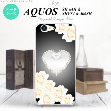 【SH04H】【スマホケース/スマホカバー】【アクオス ゼータ】SH04H スマホケース AQUOS ZETA SH04H カバー アクオス ゼータ ハート（D） 黒 nk-sh04h-233【メール便送料無料】