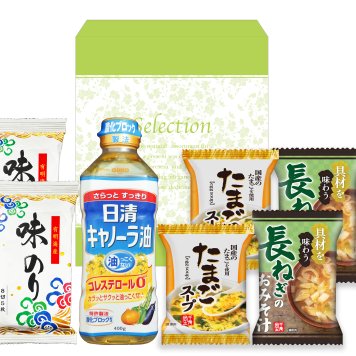 日清キャノーラ油＆味のり・フリーズドライ詰合せ