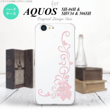 【SH04H】【スマホケース/スマホカバー】【アクオス ゼータ】SH04H スマホケース AQUOS ZETA SH04H カバー アクオス ゼータ バラB クリア×ピンク nk-sh04h-1071【メール便送料無料】