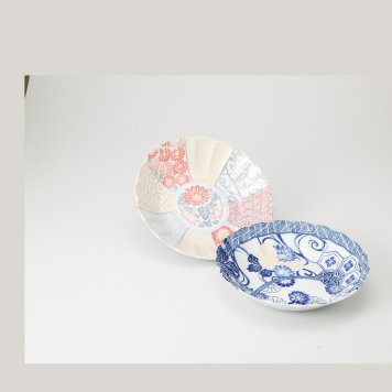 美濃祥瑞 ペア深皿 磁器 美濃焼 やきものの里から、暮らしを贈ります。　ギフト 食器 セット テーブルウェア