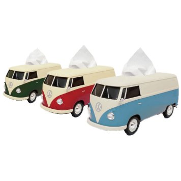 【VWバス フォルクスワーゲン T1 バス ティッシュケース ティッシュカバー （ツートンダークグリーン/ツートンレッド/ツートンブルー）】ティッシュケース 車型 フォルクスワーゲン