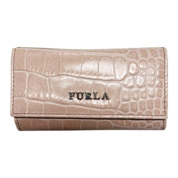 【※アウトレット※】フルラ FURLA キーケース クロコ型押し レザー 6連キーケース 00679696 レディース COS ピンク系