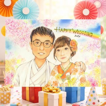 結婚記念日の記念に、とっておきの似顔絵を贈りませんか。 ウェルカムボード 似顔絵 ギフト 手描き 贈り物 プレゼント 名入れ 結婚記念日 挙式 お祝い 記念 ウェルカムボード 友人 家族 友達 同僚 カップル 名入れ 下書き確認 修正無料 似てる 宝物 一生もの 実績多数 宝物 ウェディング 結婚式 一生もの イラスト ウェディングギフト サプライズ お祝いの品 記念日 クリスマス 贈答品
