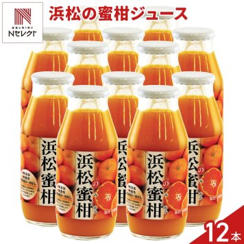 浜松の蜜柑 果汁100％ ジュース 12本 みかんジュース 食品添加物無添加 柑橘ジュース【沖縄県・離島 配送不可】