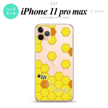 iPhone11ProMax iPhone11pro max スマホケース ハードケース ハニー クリア 黄 メンズ レディース nk-i11pm-1685