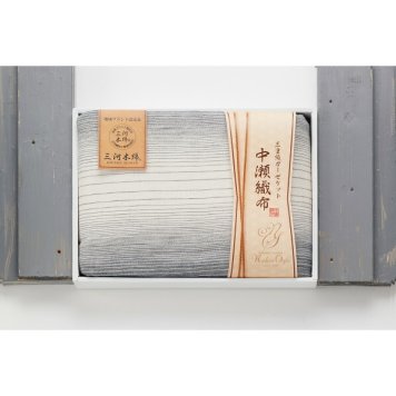 【ギフト対応無料】中瀬織布 三重織ガーゼケット ブルー (NK2082) ※送料無料(北海道・沖縄は除く)