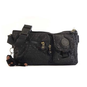 キプリング Kipling PRESTO ベルトバッグ ウエストバッグ BLACK SCALE EMB ブラック+鱗柄 K14278 19M