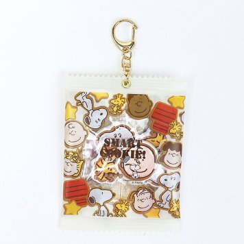 スヌーピー シール入りミニポーチ アイボリー ステッカー 文具 SNOOPY