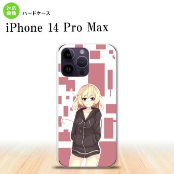 iPhone14 ProMax iPhone14 Pro Max スマホケース 背面ケース ハードケース 女の子 A ピンク 2022年 9月発売 nk-i14pm-1322