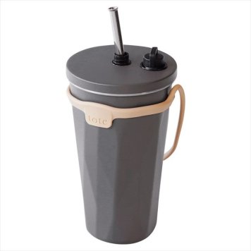 トート ストロー付2wayタンブラー　チャコール RH-1761  内祝 内祝い お祝 御祝 記念品 出産内祝い プレゼント 快気祝い 粗供養 引出物