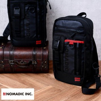 NOMADIC 撥水 縦型 ボディバッグ 