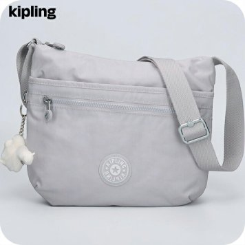 キプリング ショルダーバッグ レディース ブランド Kipling アルト ロゴ ワンポイント 無地 K19911-9RW Easy Grey グレー