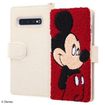 『ディズニーキャラクター』 / 手帳型ケース サガラ刺繍 ミッキー ※送料無料(北海道・沖縄は除く)
