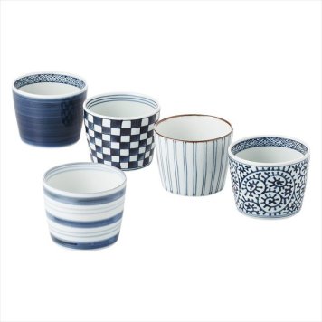 有田焼 藍屋絵変り カップ5客揃　 31854  内祝 内祝い お祝 御祝 記念品 出産内祝い プレゼント 快気祝い 粗供養 引出物
