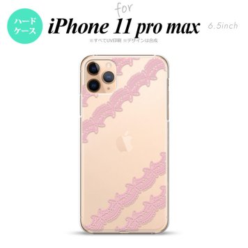 iPhone11ProMax iPhone11pro max スマホケース ハードケース レース 帯 A ピンク メンズ レディース nk-i11pm-1095