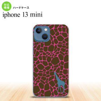 iPhone13mini iPhone13 mini ケース ハードケース キリン 影 ピンク  nk-i13m-416