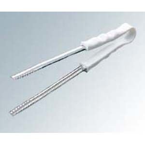 PP柄 給食トング カラーハンドル ホワイト 25cm 4W KND-083086