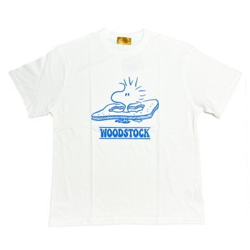 スヌーピー ウッドストック Tシャツ(M) ホワイト アパレル 日本製 SNOOPY
