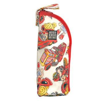 ヒステリックミニ HYSTERIC MINI ヒスミニ ボトルホルダー 保冷 保温 ペットボトルケース ペットボトルカバー ペットボトルホルダー 1585423 04 レッド+マルチカラー