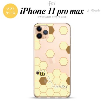 iPhone11ProMax iPhone11pro max スマホケース ソフトケース ハニー クリア 茶 メンズ レディース nk-i11pm-tp1688