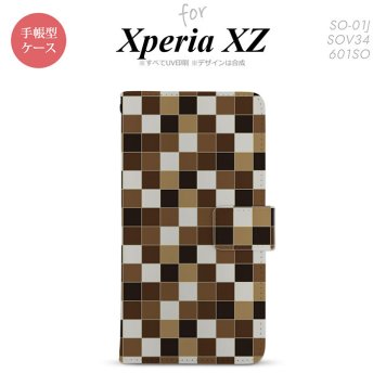 【手帳型 スマホ カバー ケース】【SO01J】【エクスペリア XZ 】手帳型 ケース SO-01J スマホ カバー XPERIA XZ エクスペリア スクエア 茶 nk-004s-so01j-dr1021【メール便送料無料】