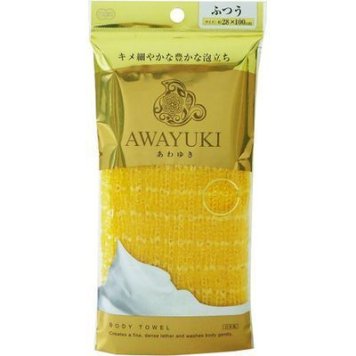 オーエ あわゆき ナイロンタオル ふつう オレンジ 1枚入 4901065613623