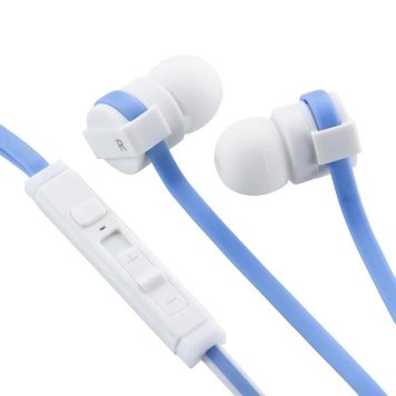 オーム電機 【マイク一体型コントローラー付】スマホ専用 イヤホン(ブルー) HP-B16Z-A