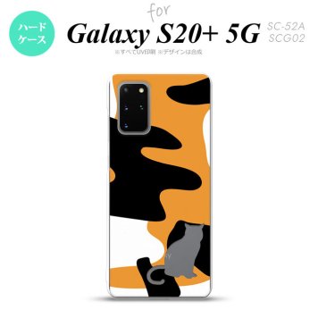 SC-52A SCG02 Galaxy S20+ 5G スマホケース ハードケース 猫 三毛猫 影 メンズ レディース nk-s20p-426