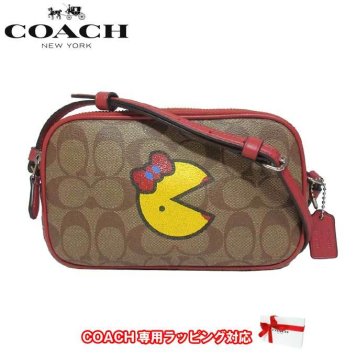 ●コラボ商品!!● コーチ アウトレット COACH ショルダーバッグ F73446 PVC シグネチャー × パックマン クロスボディー 斜め掛け / ポシェット SVOT8(カーキ×マルチカラー)【RCP】【楽天カード分割】